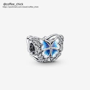 Pandora Blue Butterfly Sparkling Charm|Pendant